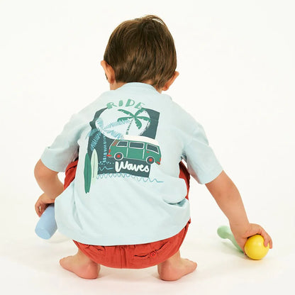 T-Shirt für Kinder in hellblau, Modell OSWIN