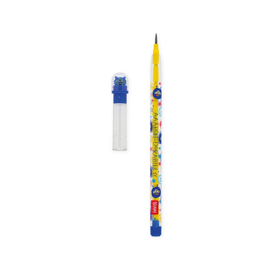 Stapelbarer Bleistift mit Radiergummi - Monster