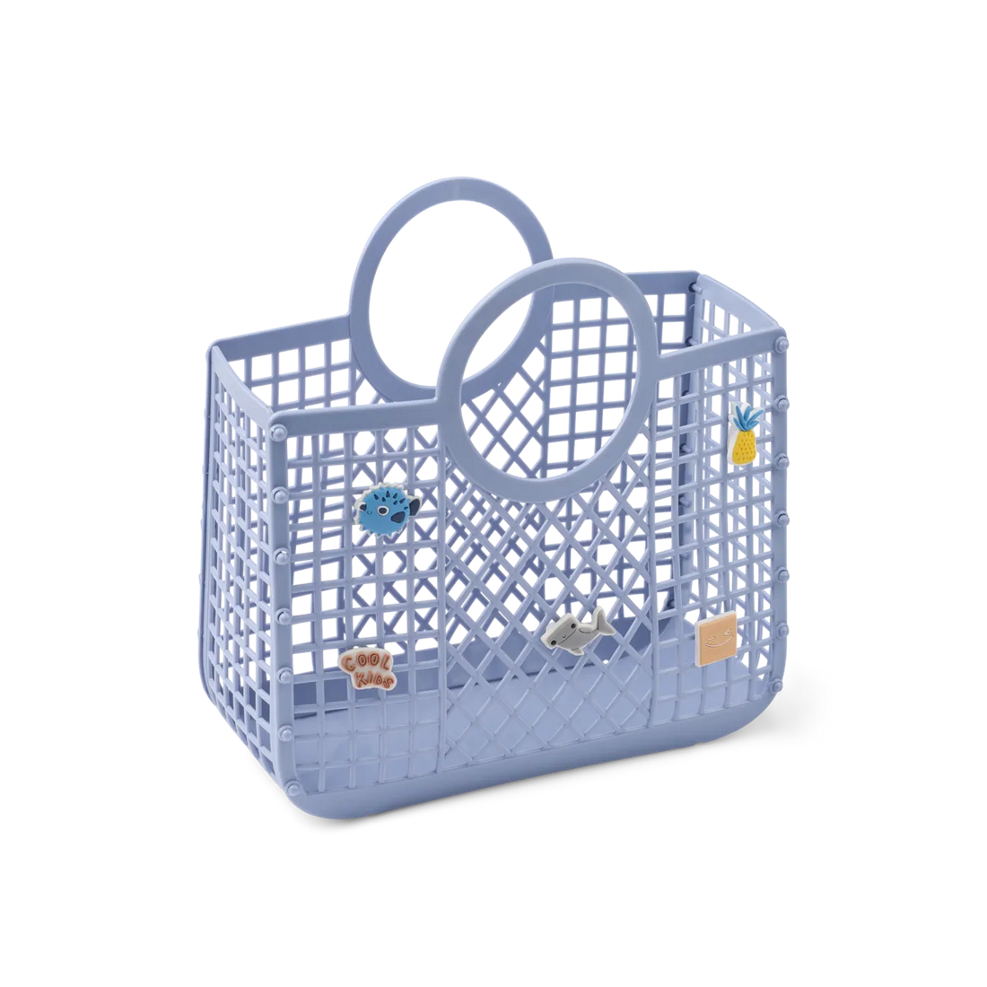 Korbtasche - Samantha mit Charms dusty lavender