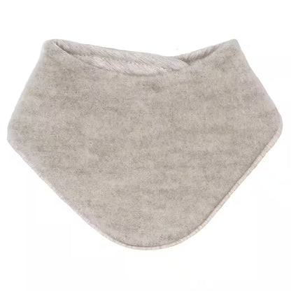GOTS BABY-Tuch, Wollfleece Jerseyfutter, Klettverschluß - düne