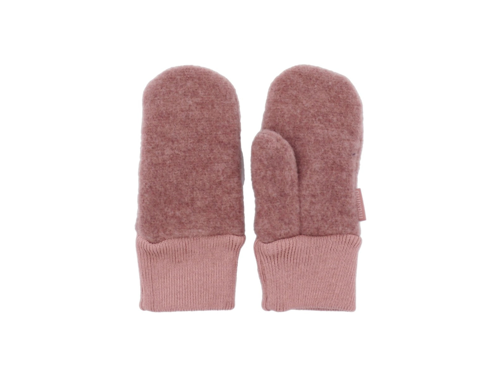 GOTS MINI-Fausthandschuhe mit Daumen, Wollfleece heiderosemeliert