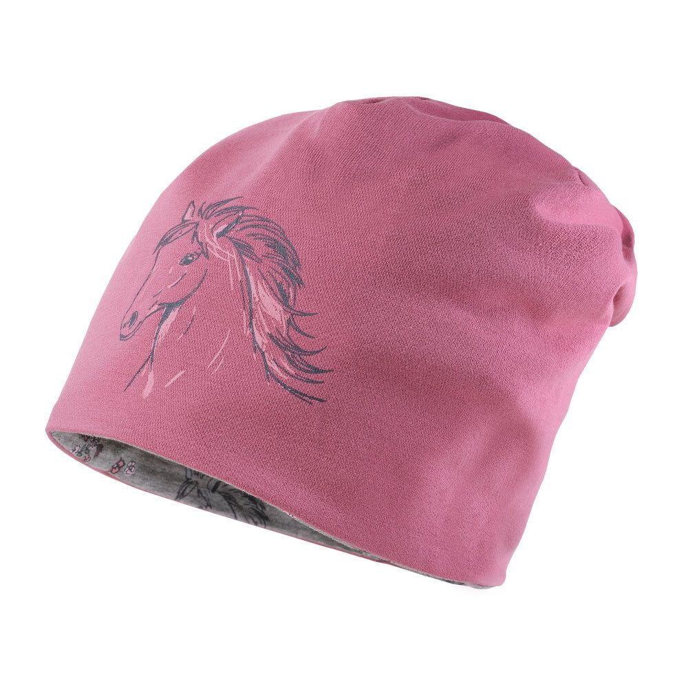 Kids Beanie &quot;Pferd&quot; reversible