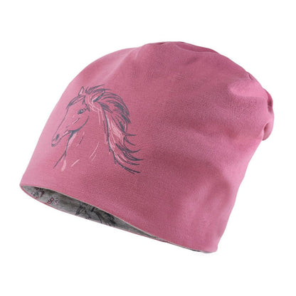 Kids Beanie &quot;Pferd&quot; reversible