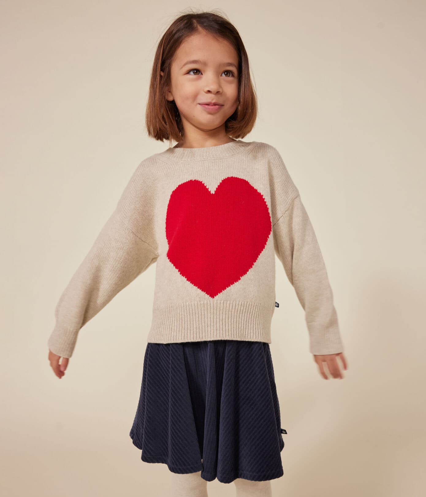 Kinderpullover aus Wolle und Baumwolle
