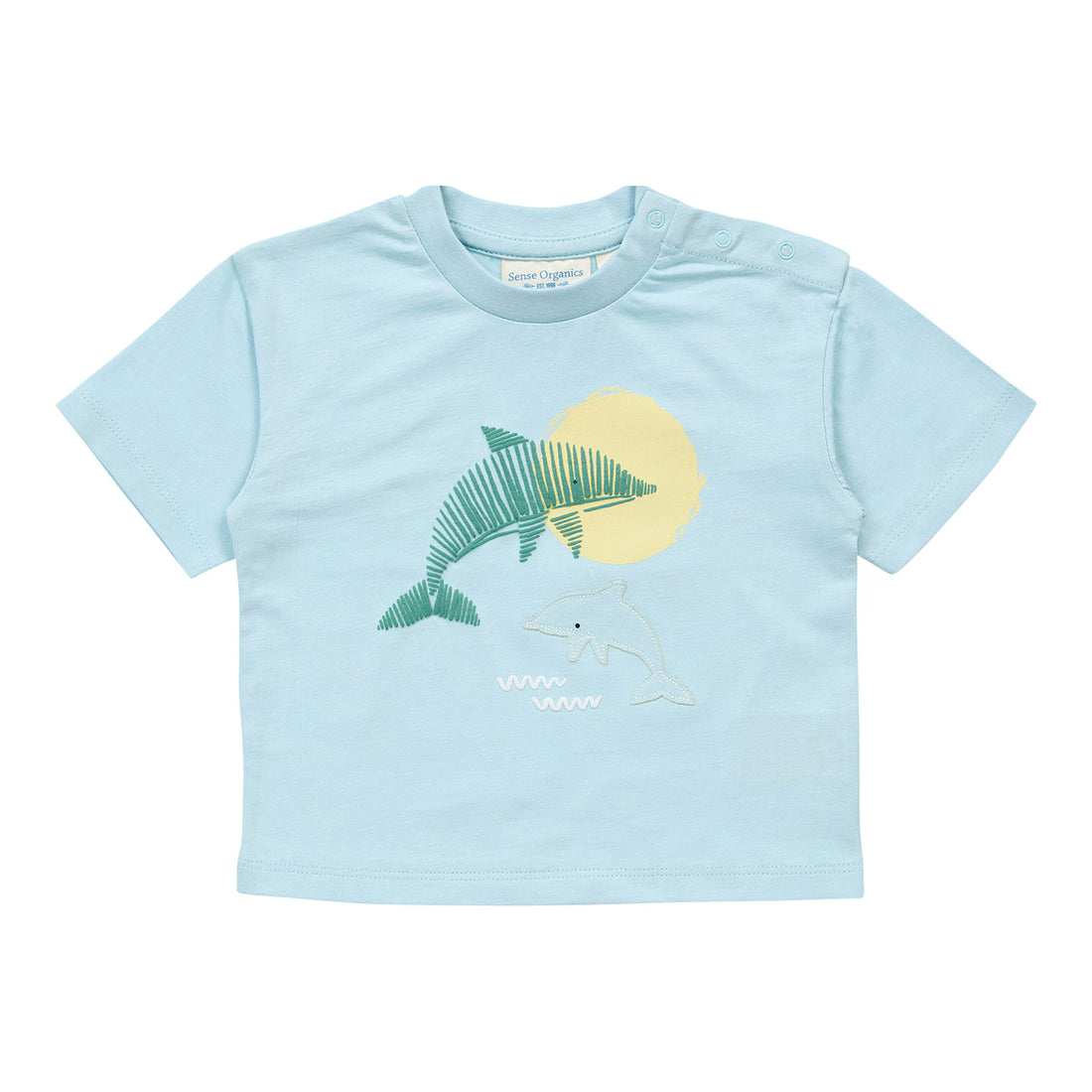 Baby T-Shirt mit Delphin, Modell ANTON
