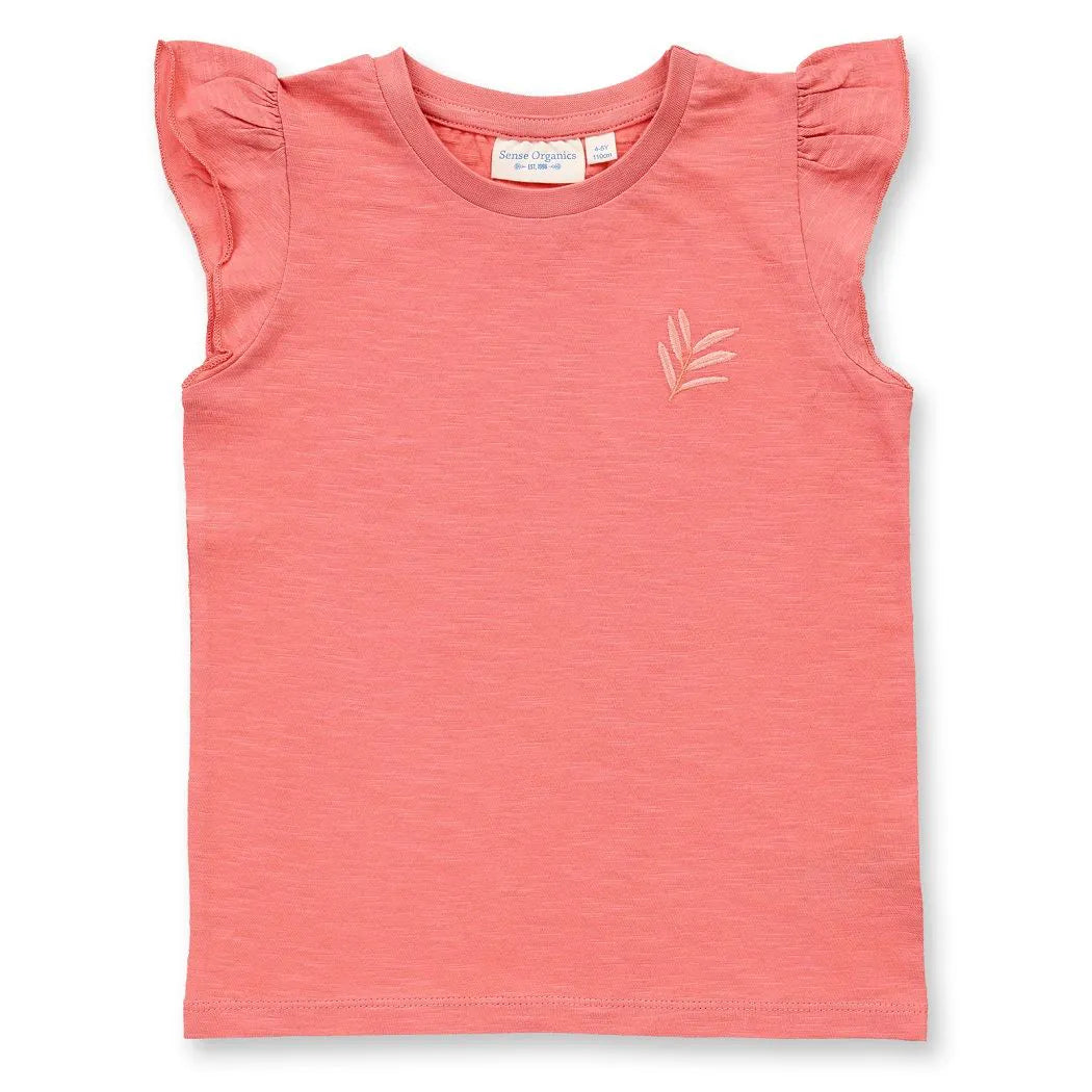 Kinder T-Shirt mit Flügelärmeln NANA - pink peach