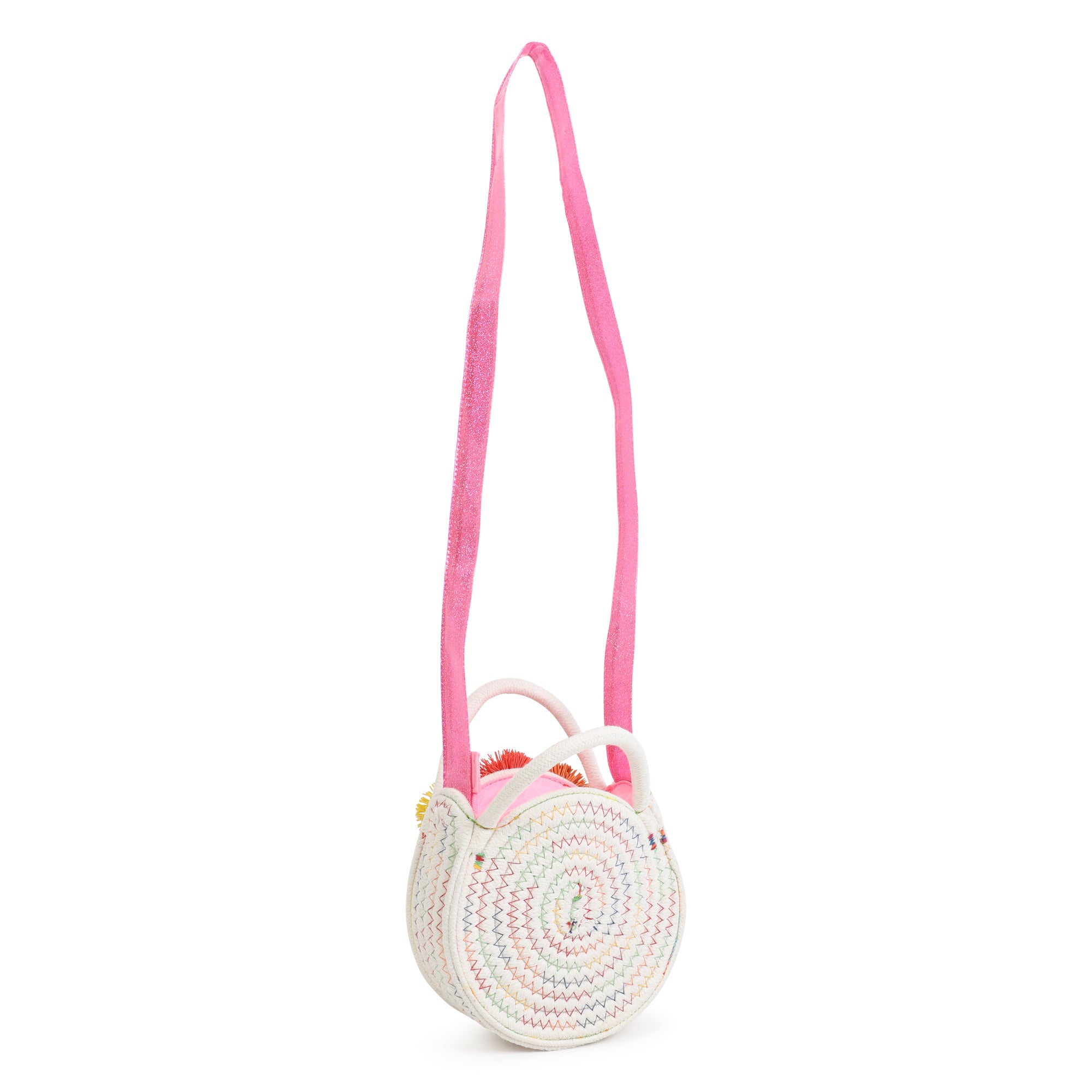 Mehrfarbige runde Tasche