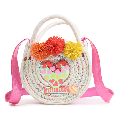 Mehrfarbige runde Tasche