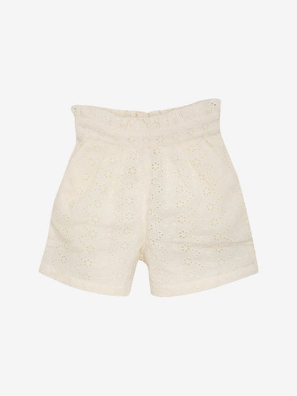 Kinder Shorts Broderie Anglaise
