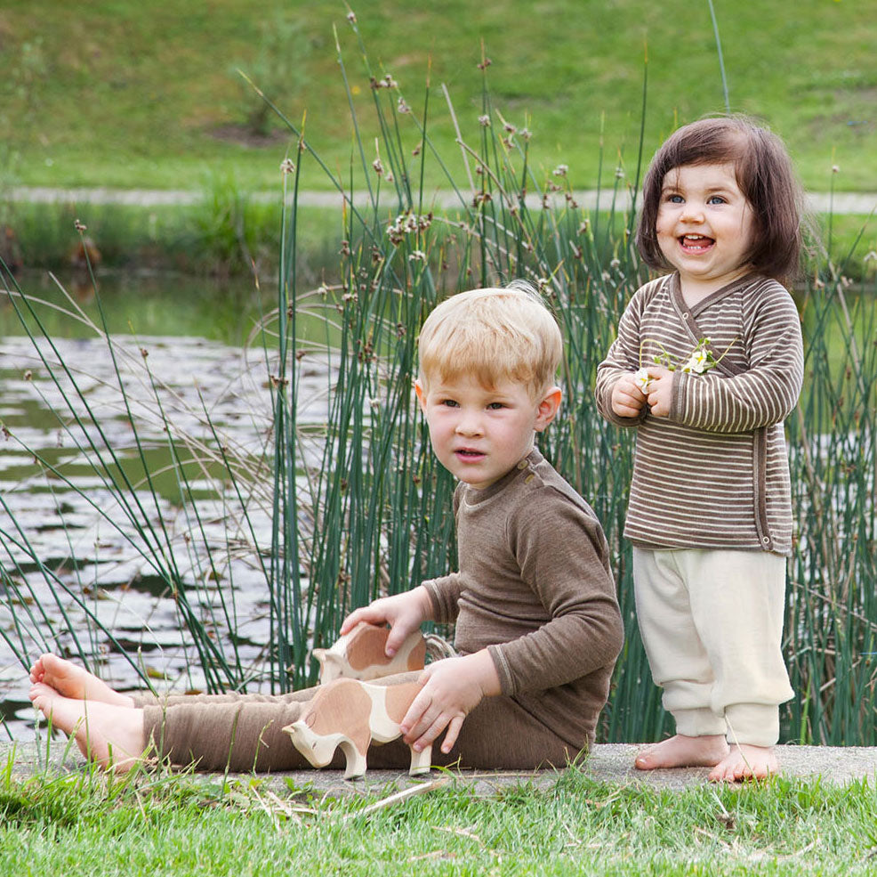 Baby-Leggings, Wolle Seide