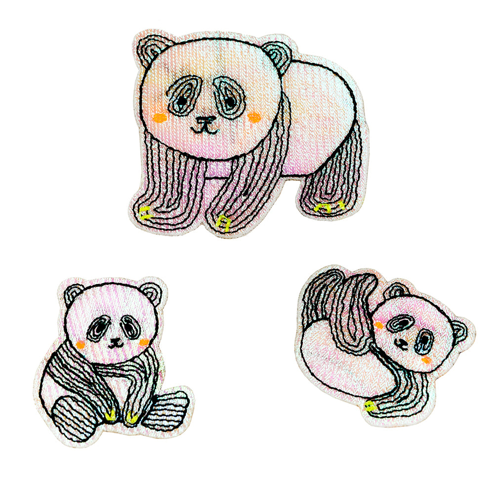 Panda – Stoffsticker zum Kleben