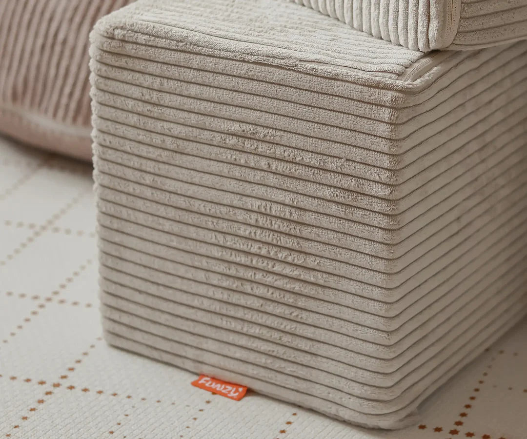 Funzy Cubes 4er Set - Cord Creme Beige