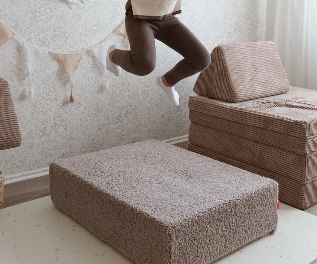 Hüpfpolster Teddy Haselnuss
