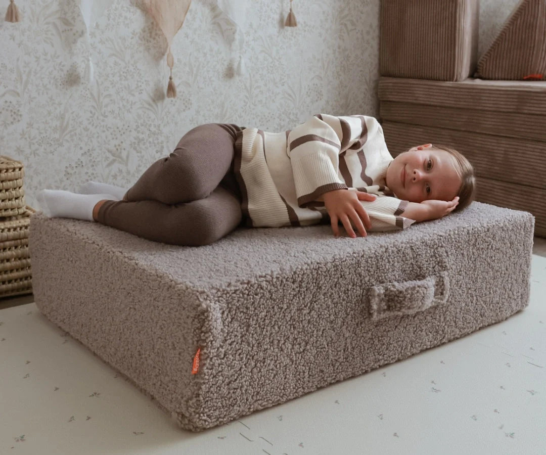 Hüpfpolster Teddy Haselnuss