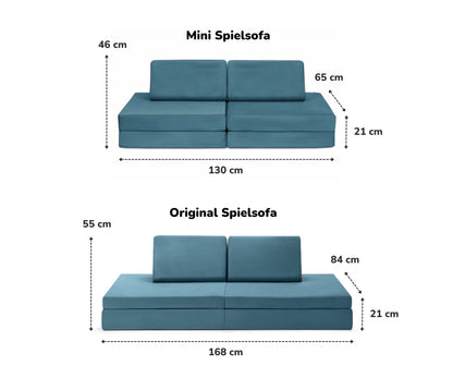 MINI SPIELSOFA - Dino Türkis
