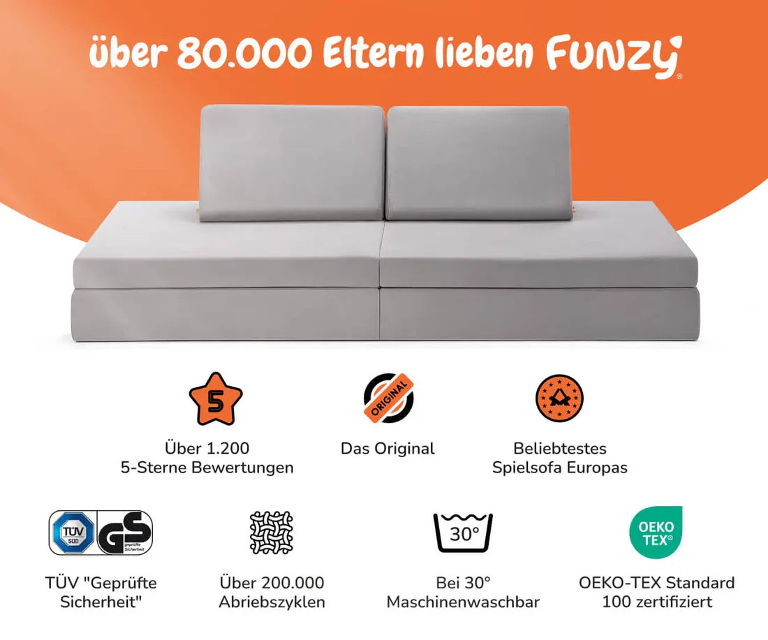 SPIELSOFA - Mond Grau