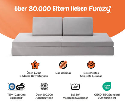 SPIELSOFA - Mond Grau