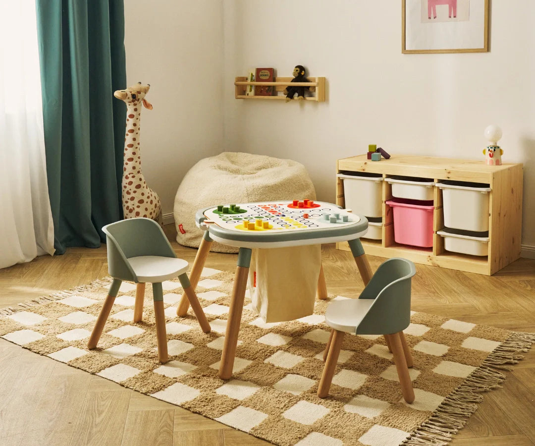 Funzy Spieltisch Stuhl - Pastell Grün