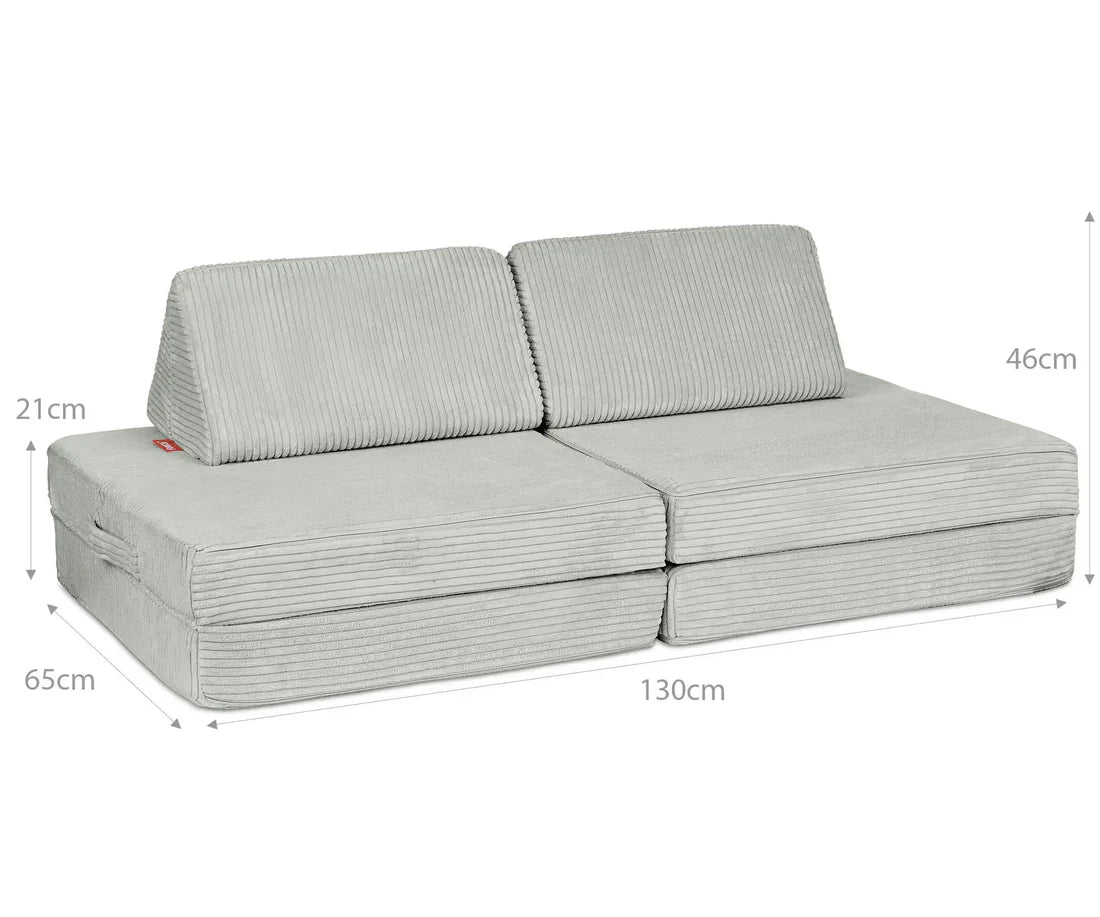 MINI SPIELSOFA - Cord Salbei Grün