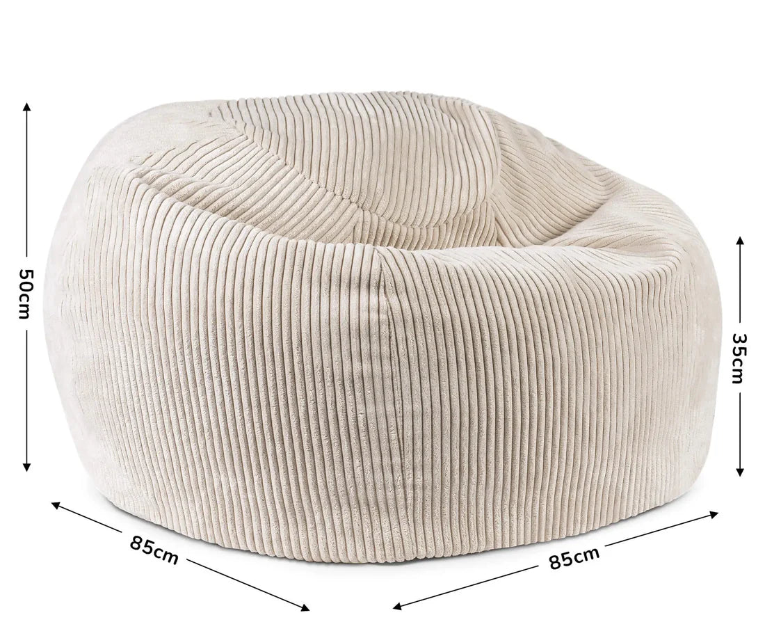 Sitzsack - Cord Creme Beige