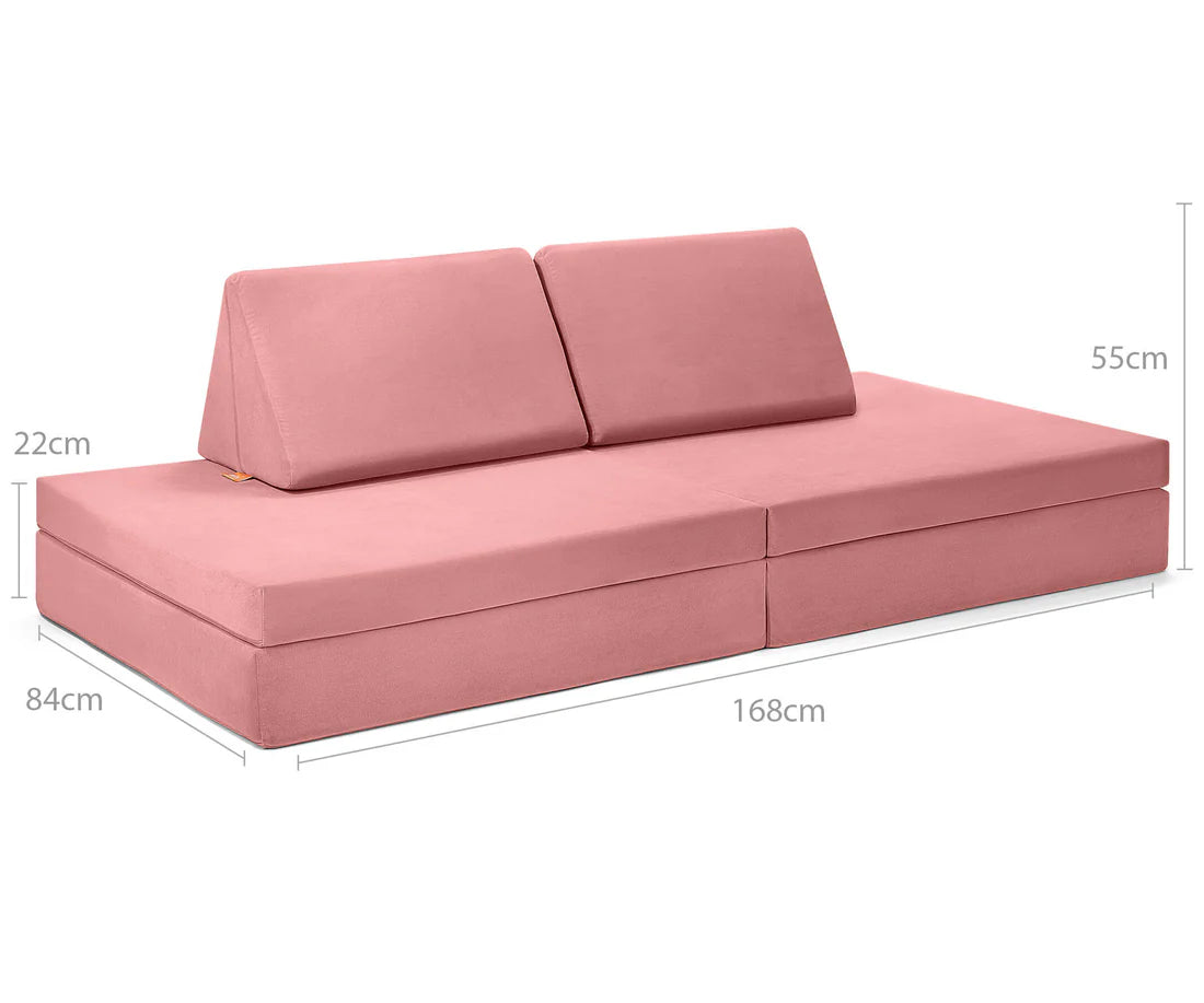 SPIELSOFA - Korallen Altrosa