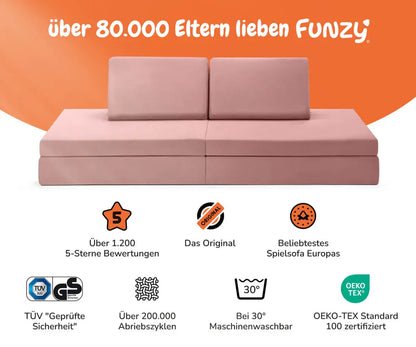 SPIELSOFA - Korallen Altrosa