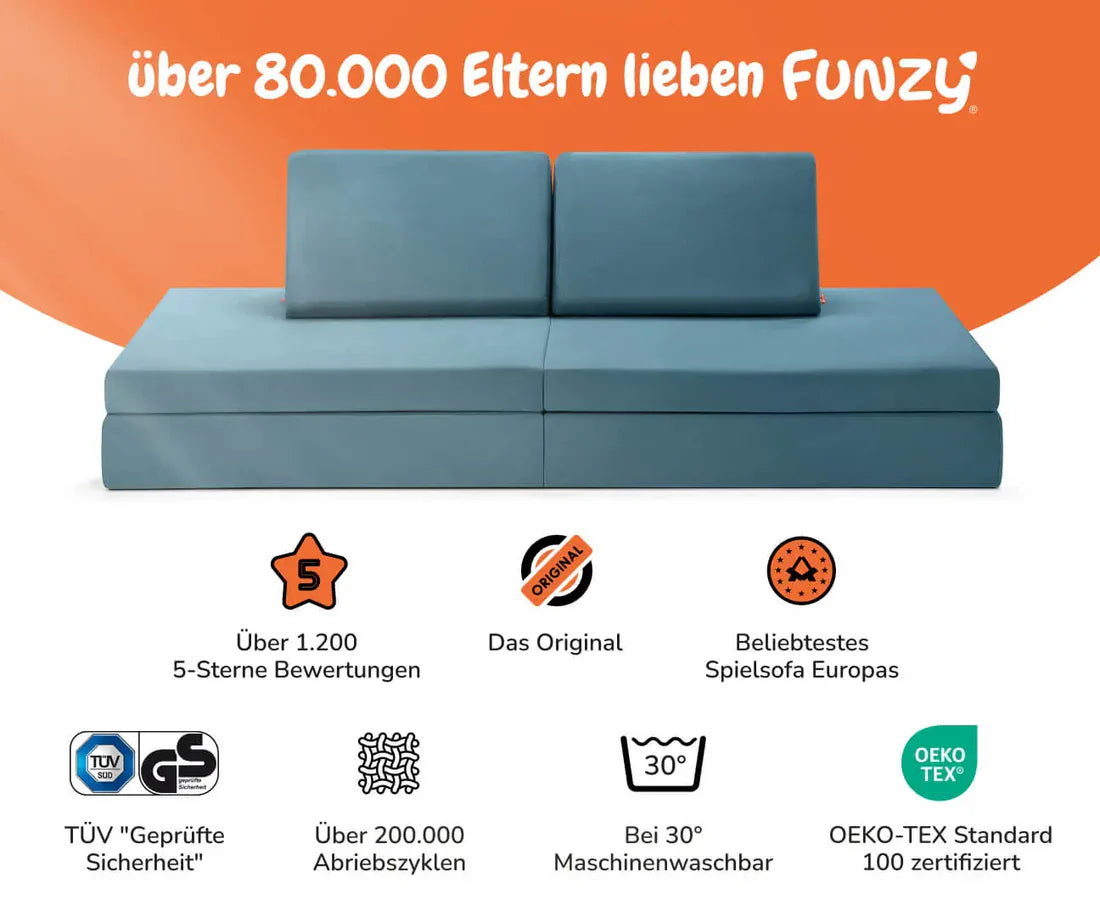 SPIELSOFA - Dino Türkis
