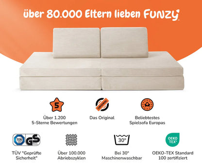 SPIELSOFA - Cord Creme Beige