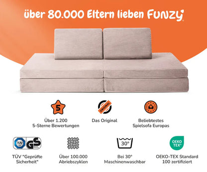 SPIELSOFA - Cord Kirschblüte Rosa