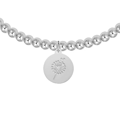 Kugelarmband - Love your life - Pusteblume