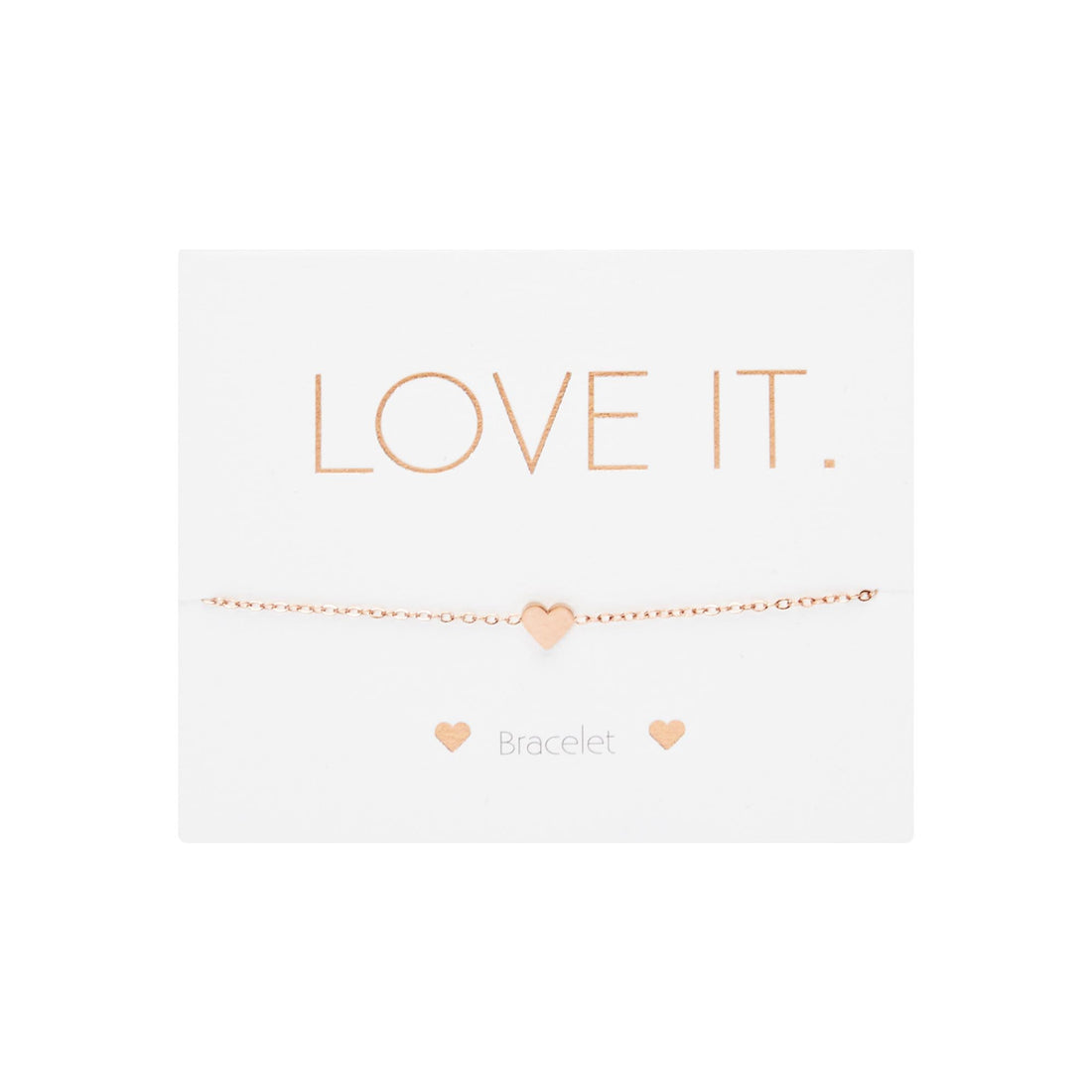 Armband - "Love it." - Herz