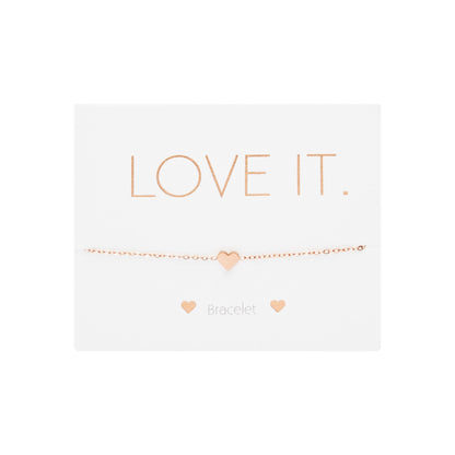 Armband - &quot;Love it.&quot; - Herz