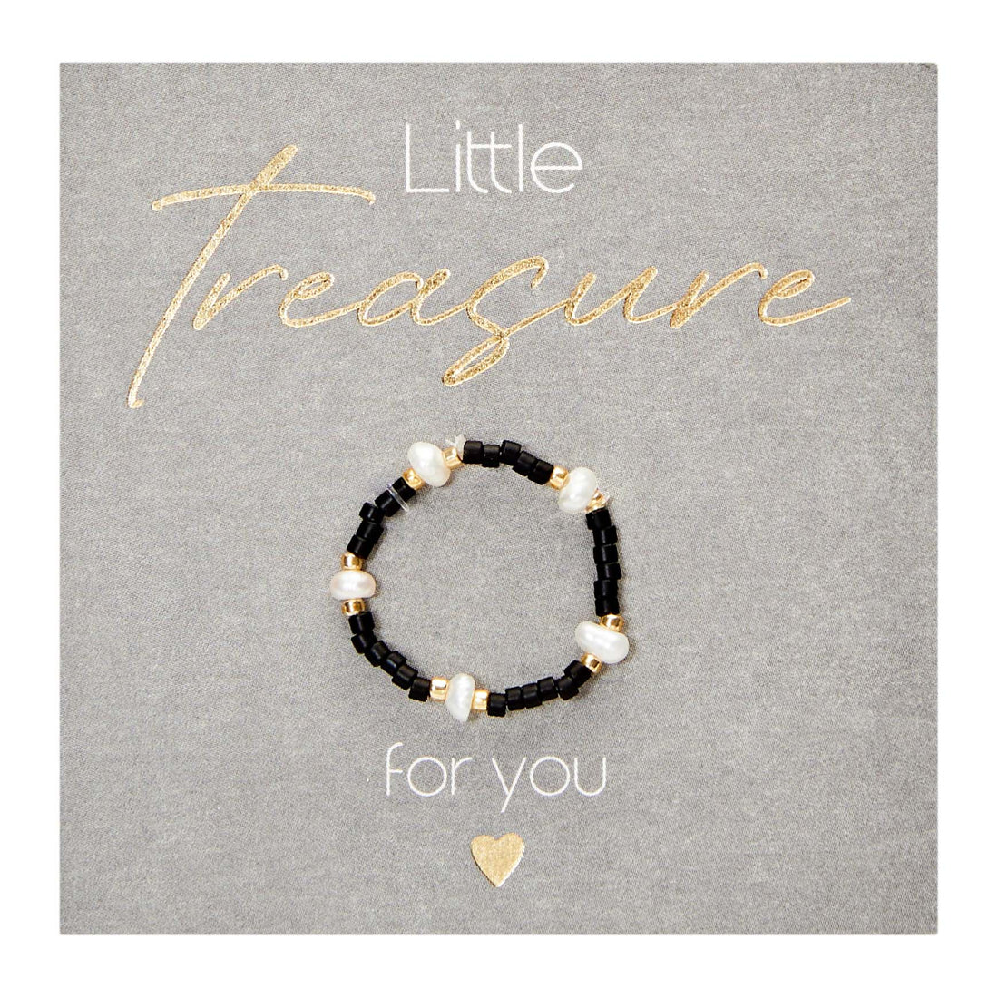 Ring - Little Treasure - schwarz