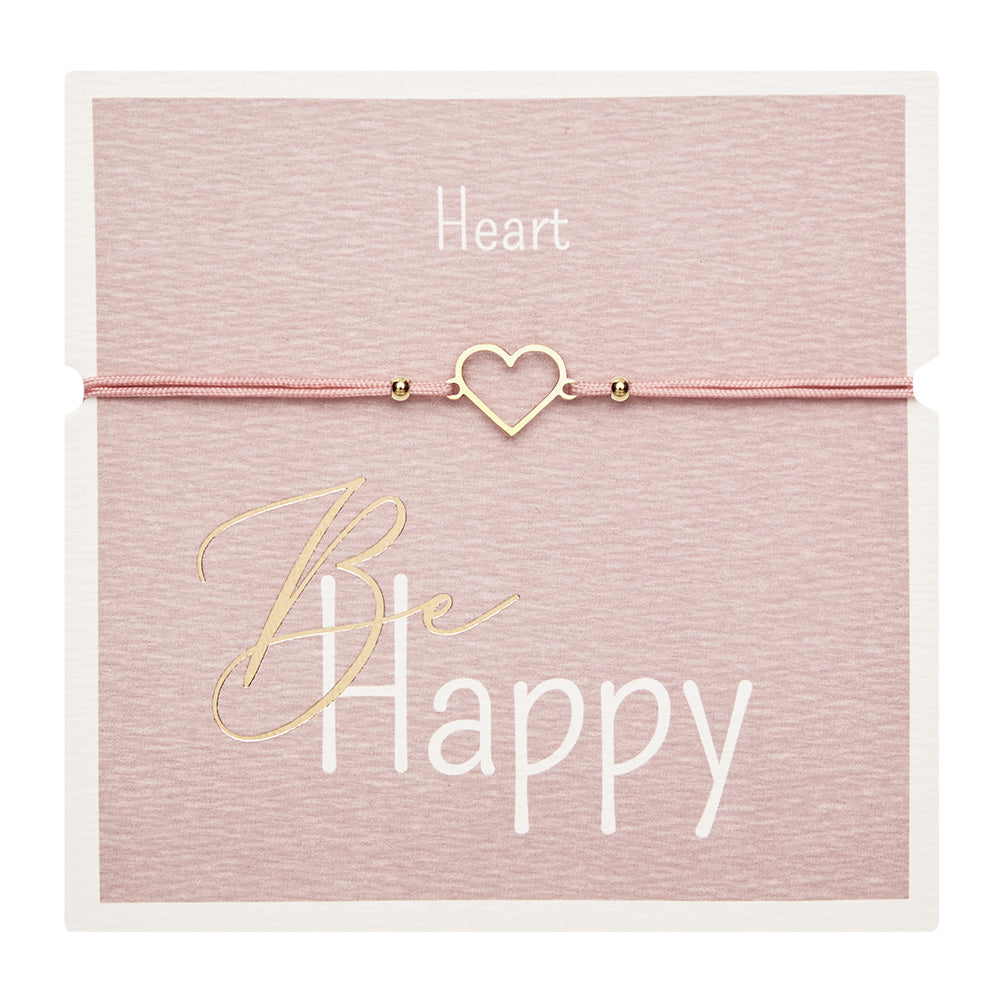 Armband - Be Happy - Herz