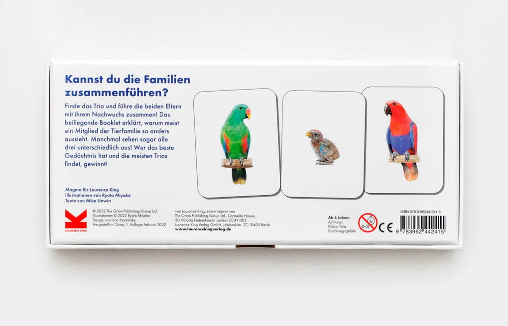 Tierfamilien-Memo Finde das Trio