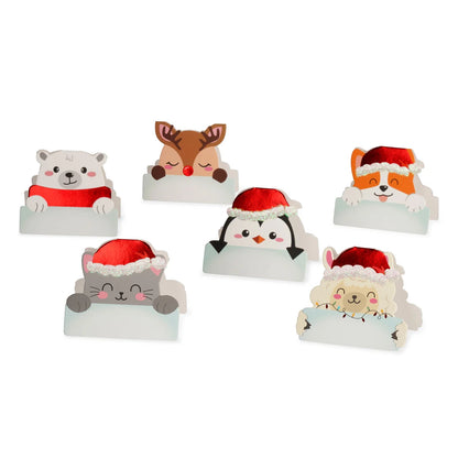Set mit 12 weihnachtlichen Tischkärtchen