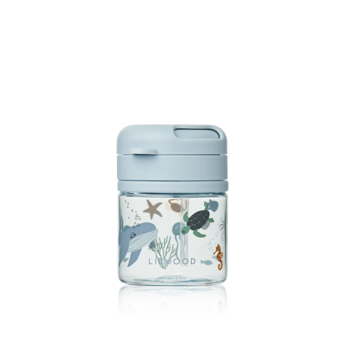 Trinkbecher mit Strohhalm - Pavia Tritan sea creature