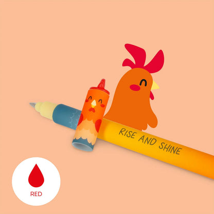 Set mit 4 Löschbaren Gelstiften Farm Sweet Farm - Erasable Pen