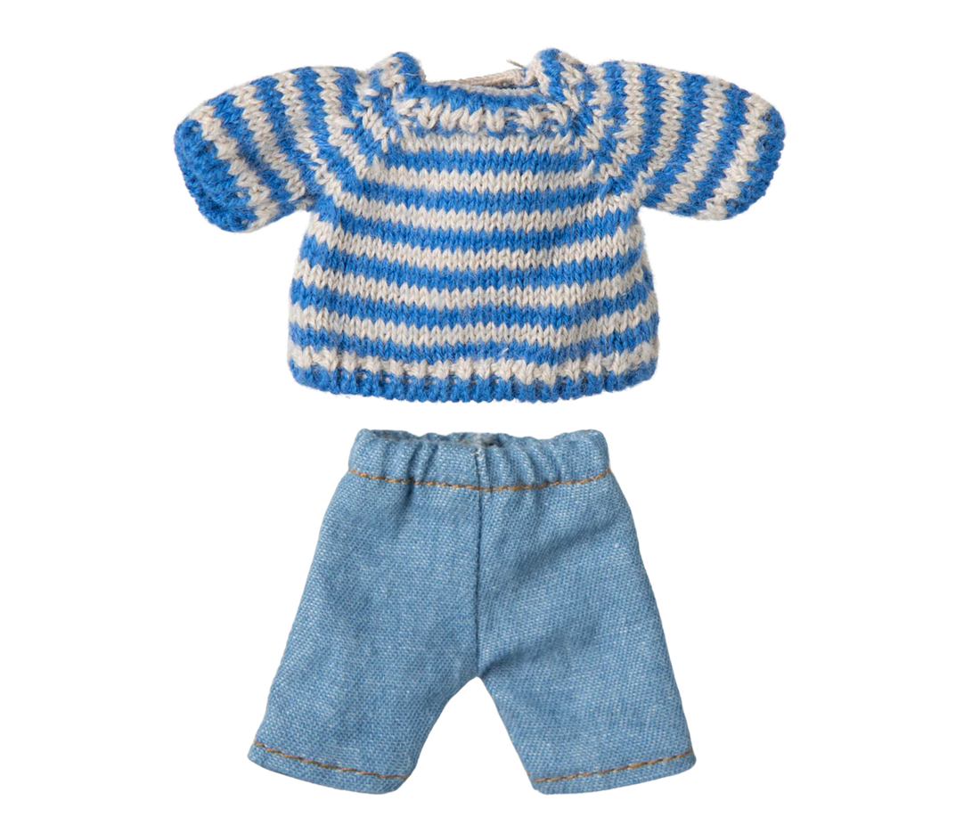 Strickpullover und Hose, Großer Bruder Maus