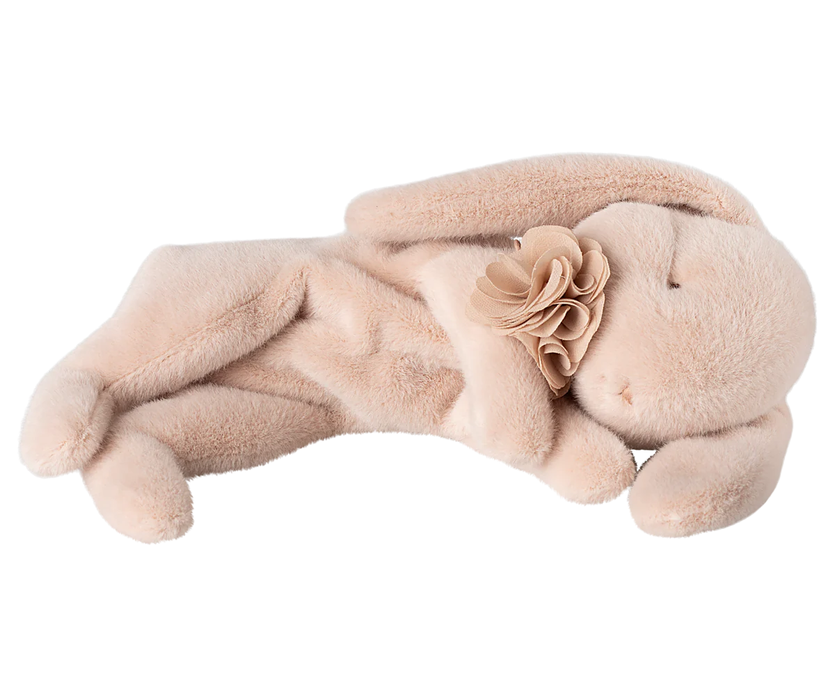 Schlafender Plüsch Hase, Klein - Powder