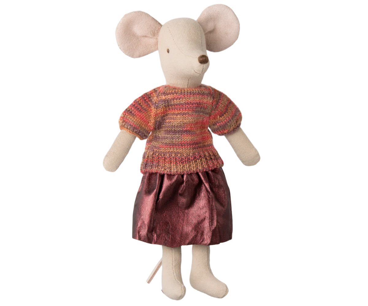 Rock und Strickbluse, Mama Maus