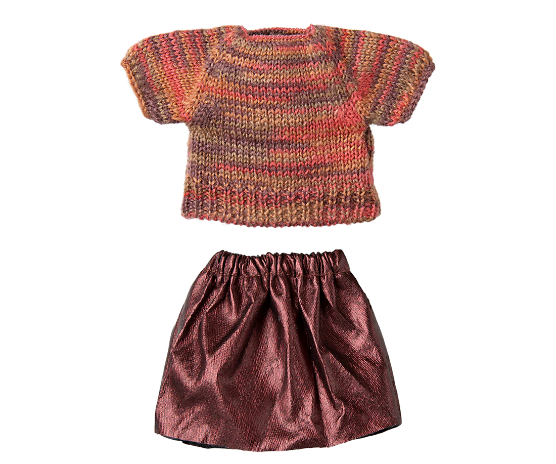 Rock und Strickbluse, Mama Maus