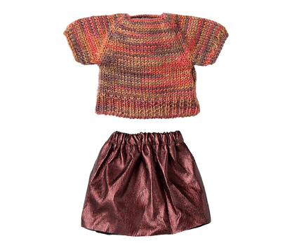 Rock und Strickbluse, Mama Maus