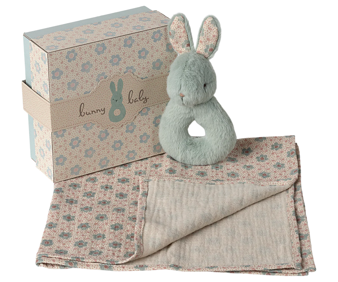 Kaninchen Rassel Set - mint