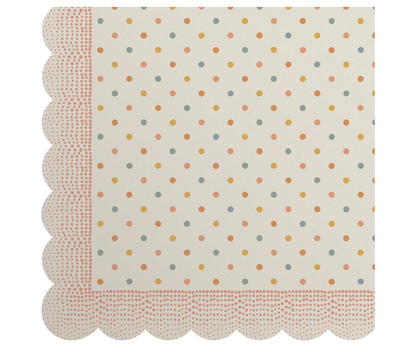 Serviette, Rose Punkte