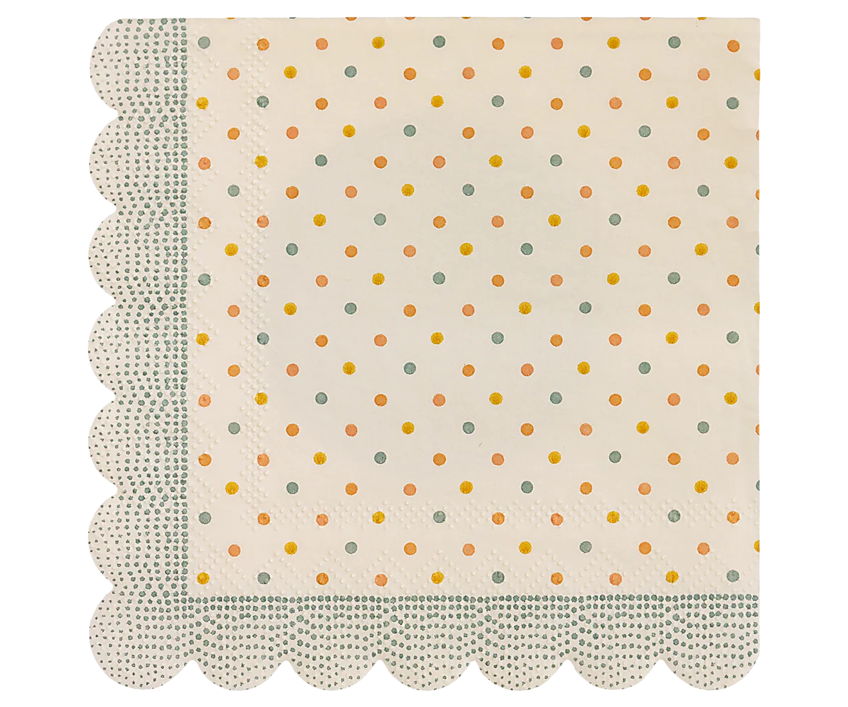 Serviette, Multi Punkte Blue
