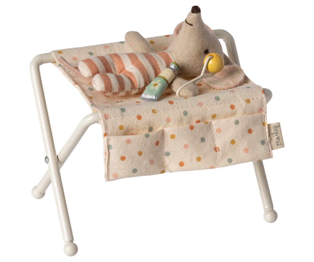 Wickeltisch, Babymaus - Weiß