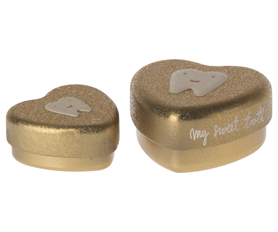 Zahndose, 2-teiliges Set - Gold