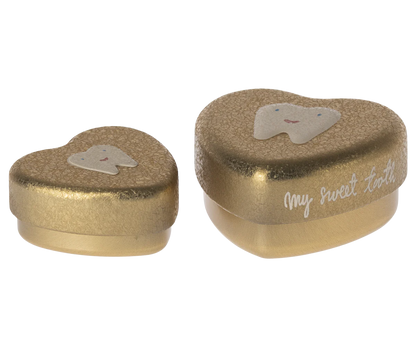 Zahndose, 2-teiliges Set - Gold