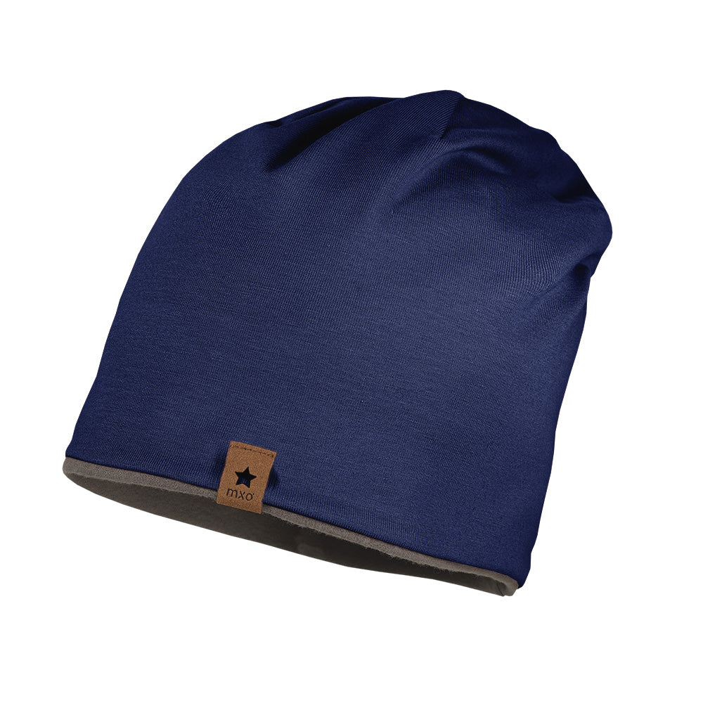 Kids Beanie, Jersey uni - dunkelmarine